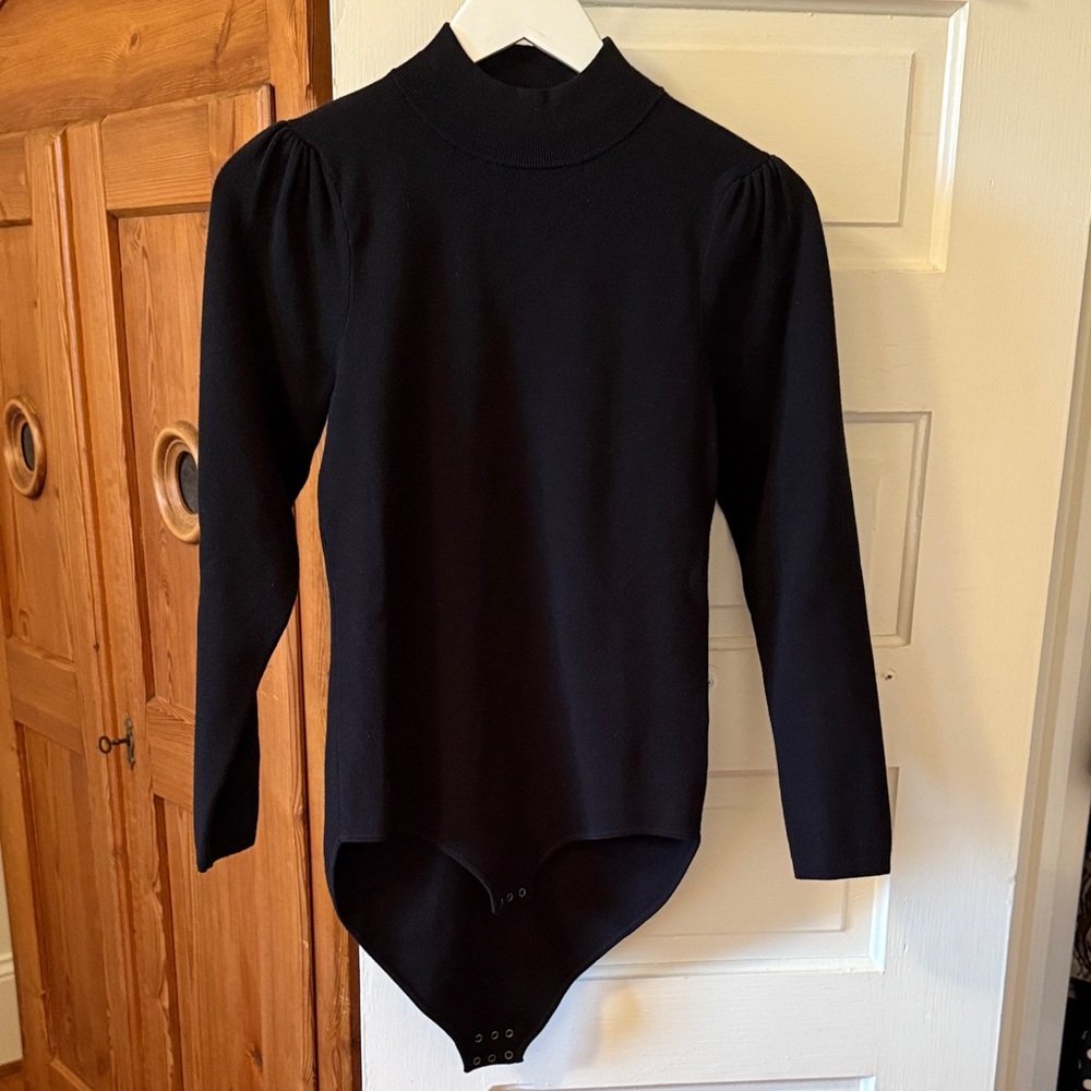 Marie Oliver Medium Black Knit Bodysuit